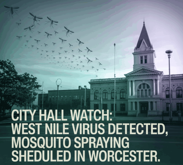 a building with many birds flying in the sky