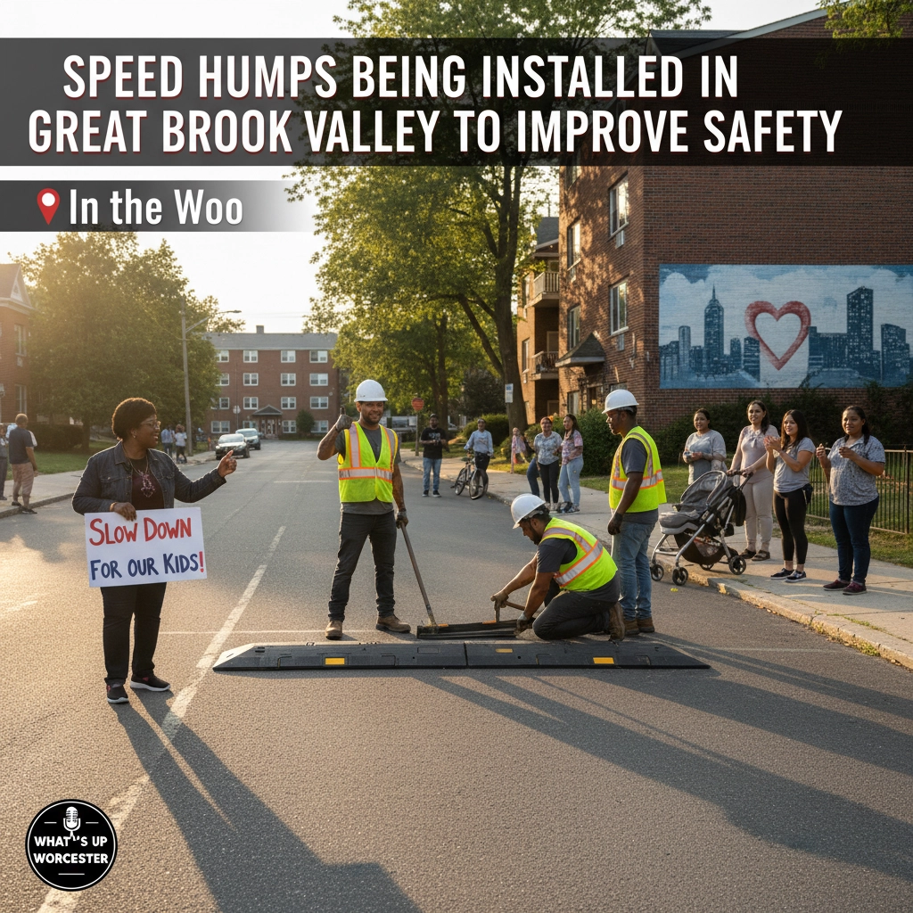 Speed Humps Being Installed in Great Brook Valley to Improve Safety